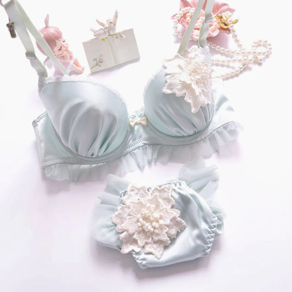 Embroidery Flower Underwear Set  AD21274