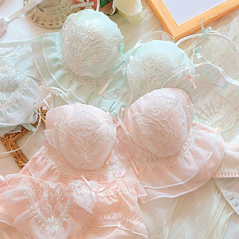 Sweet Lace Flower Lingerie Set  AD21276