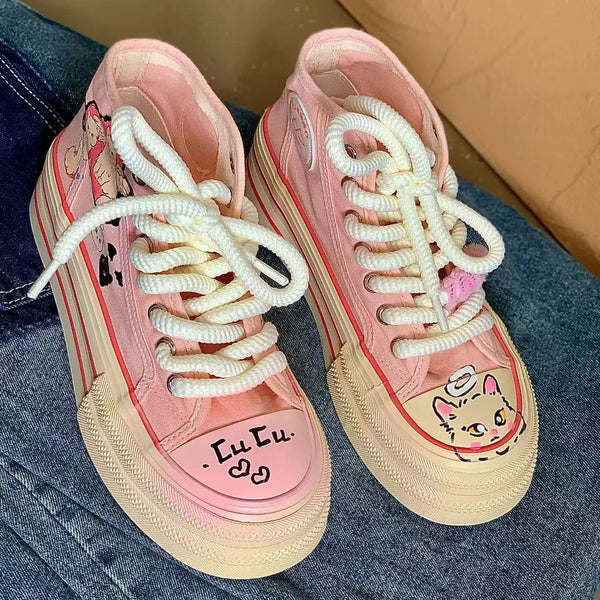 Cute Cat Canvas Shoes  AD21217