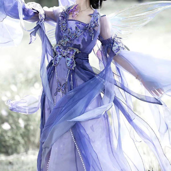 Purple Butterfly Hanfu Dress AD21206