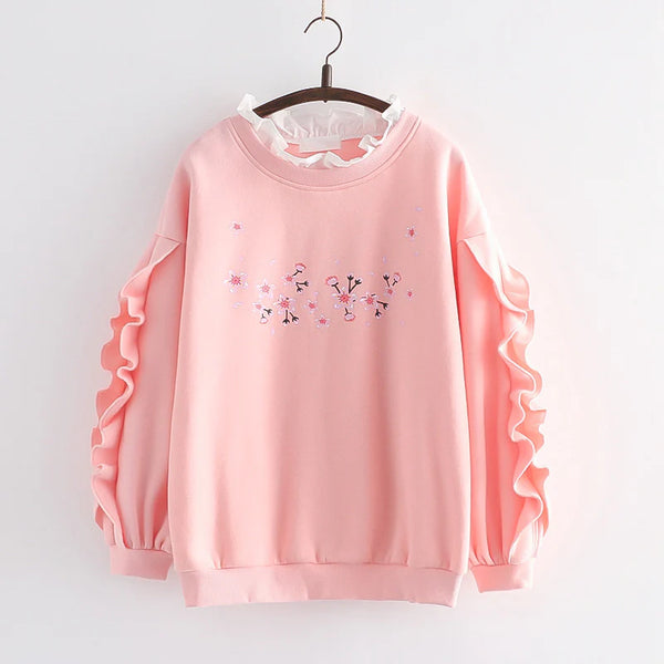 Floral Pullover Sweatshirt  AD21240