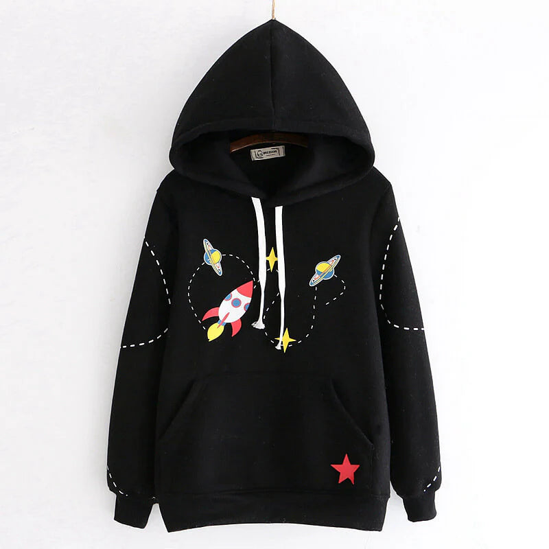Rocket Planet Space Hoodie  AD21255