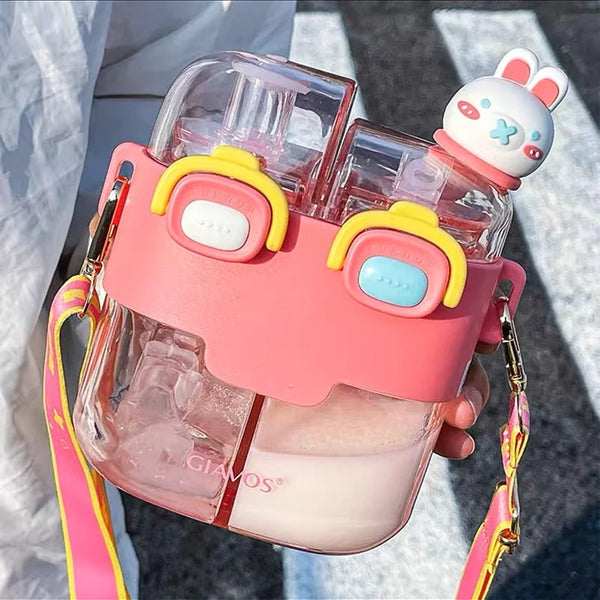 Kawaii Double Sided Animal Pastel Bottle (530ml)  AD21077