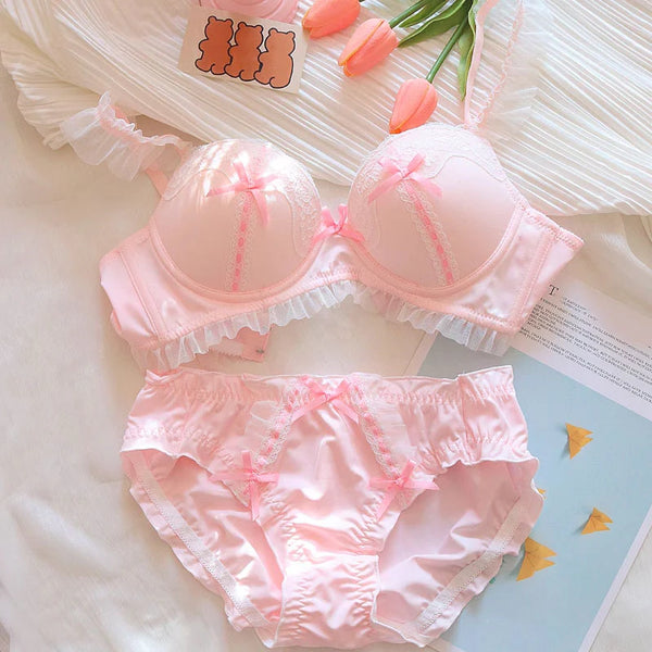 Sweet Lace Bow Underwear Set  AD21277