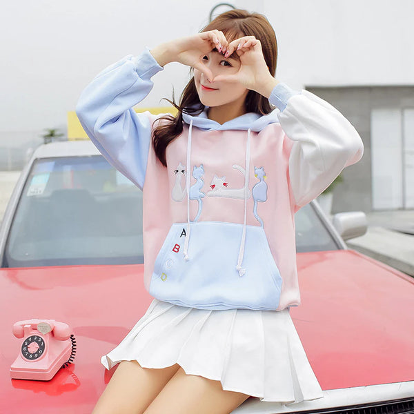 Four Cats Hoodie  AD21265