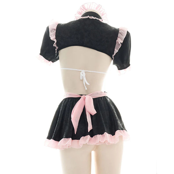 Pink Black Maid Lingerie AD21149
