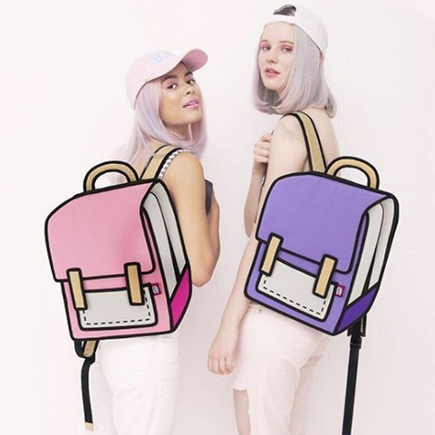 3D Harajuku Look Backpack AD10624