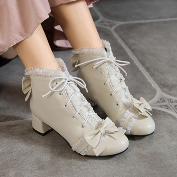 Lolita Bow Boots AD12799