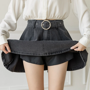 Preppy Denim Skirt AD210021