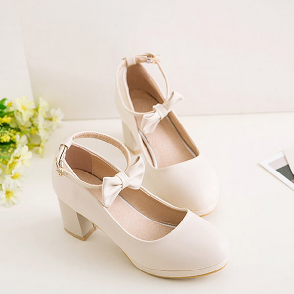 Sweet Bowknot Heels AD11384