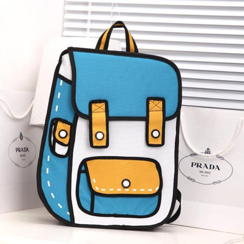 Cartoons 3D Canvas Backpack AD00281