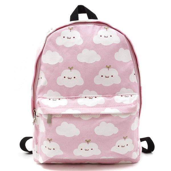 Cute Cartoon Clouds Printing Backpack AD0291