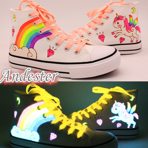 Luminous Hand-painted Canvas Shoes AD11705