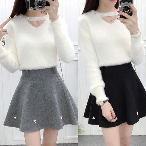 Sweet Sweater + Skirt Two-Piece AD0162