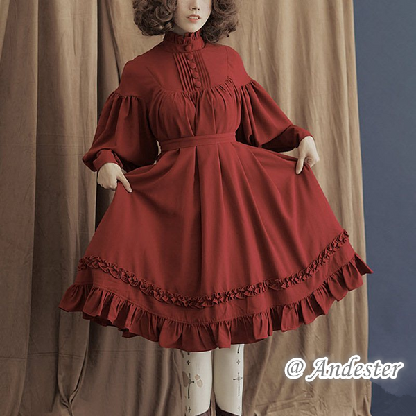 Lolita Lantern Sleeve Dress AD11376