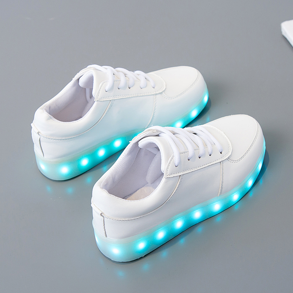 LED Colorful Fluorescent USB Charging Light Shoes AD10253