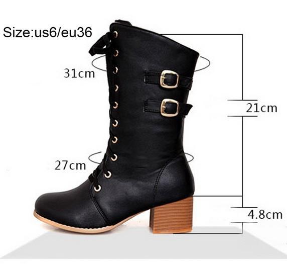 Fashion Metal Buckle Martin Boots AD10257