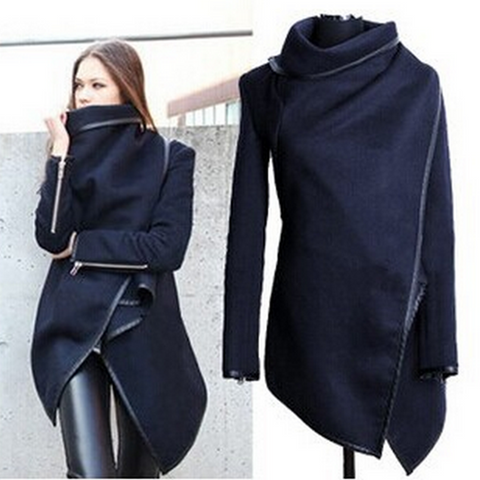 S-4XL Womens Irregular Coat AD10187