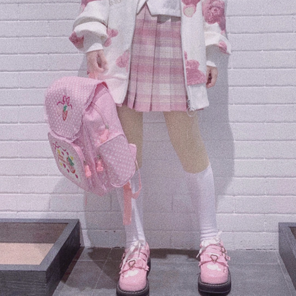 Pink Strawberry Backpack AD11787