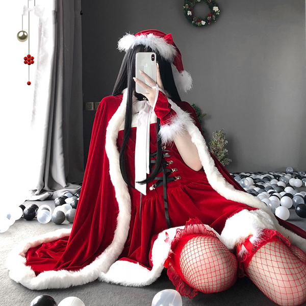 Christmas Cosplay Red Cloak AD12555