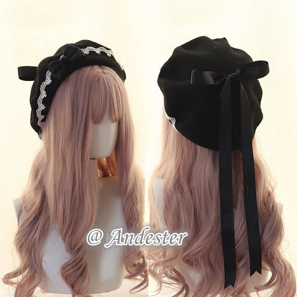 Sweet Bow Berets Cap AD11339