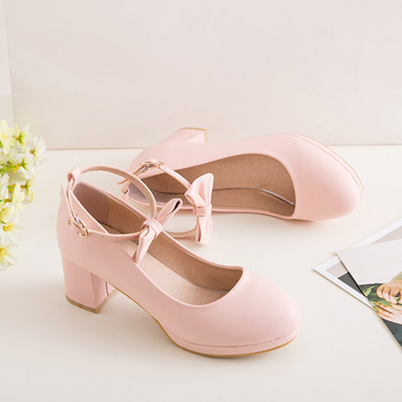 Sweet Bowknot Heels AD11384