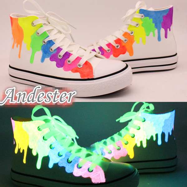 Luminous Hand-painted Canvas Shoes AD11705
