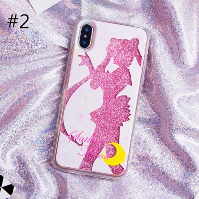 Sailor Moon Liquid Glitter Stars Phone Case AD11578