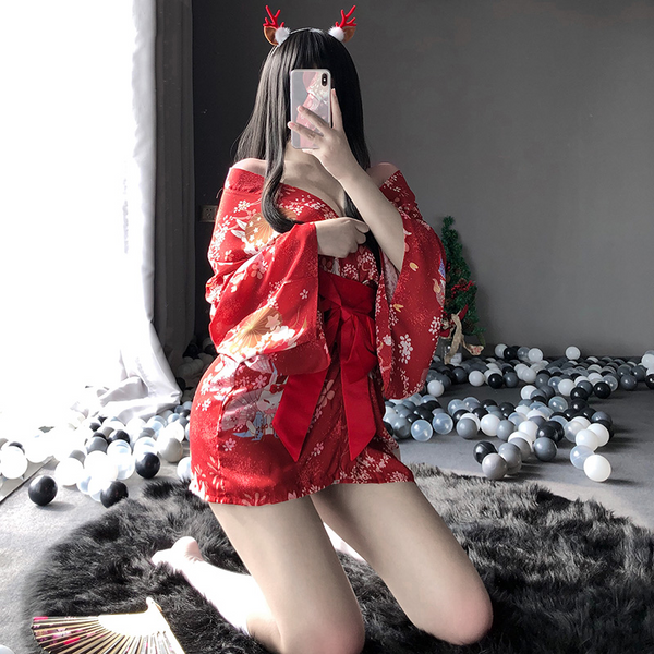 Bowknot Kimono Nightgown AD12667