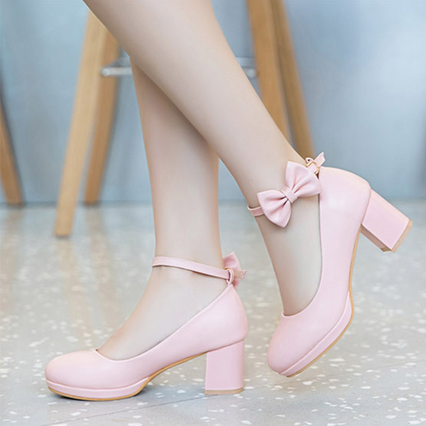 Sweet Bowknot Heels AD11384