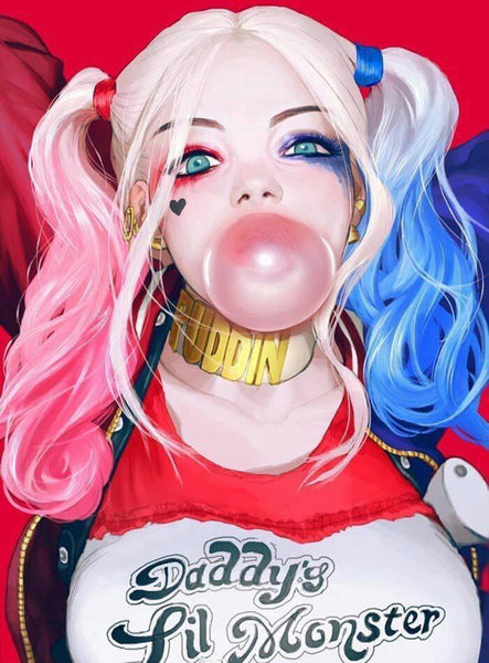 Harley Quinn Curly Wig AD10987