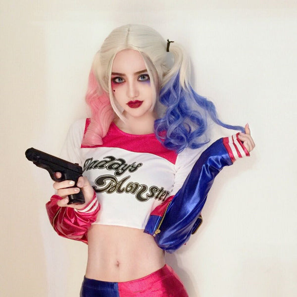 Harley Quinn Curly Wig AD10987