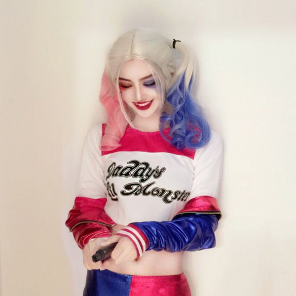 Harley Quinn Curly Wig AD10987