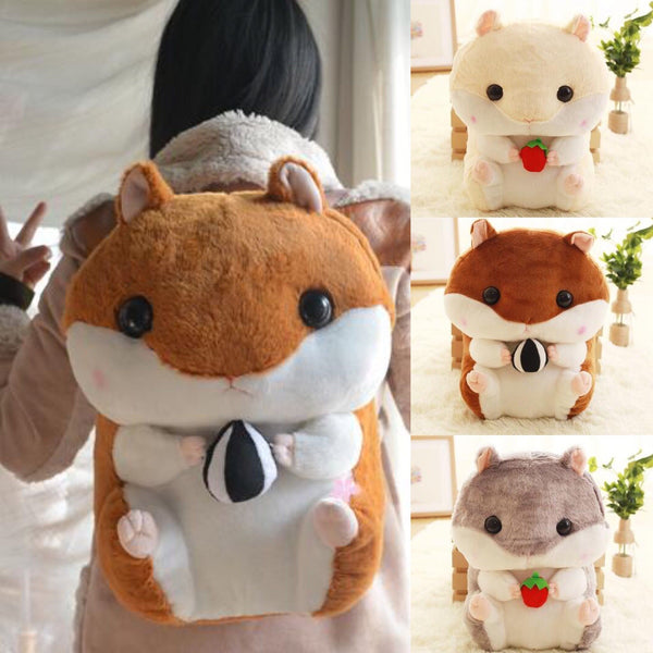 3 Colors Hamster Plush Backpack AD10226