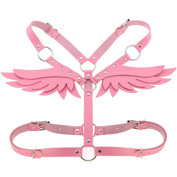 Gothic Punk Wings Harness Waist Shoulder Necklace AD10933