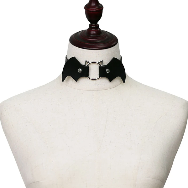 Cat Punk Bat Wings Collar Necklace AD10930