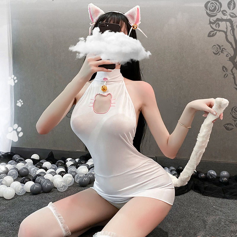 Neko Hollow Out Lingerie Dress AD11314