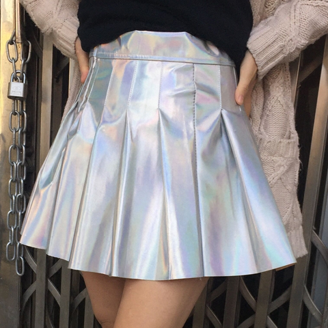 Harajuku Laser Pleated Skirt AD10041