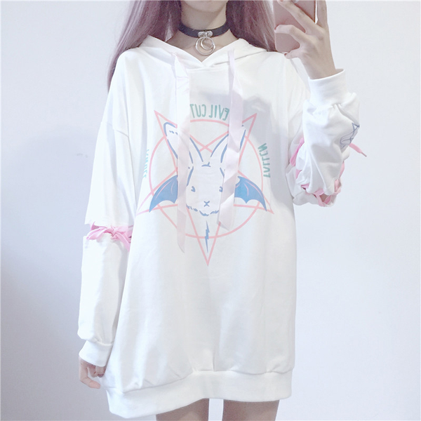 Bunny Hoodie Pullover AD0131