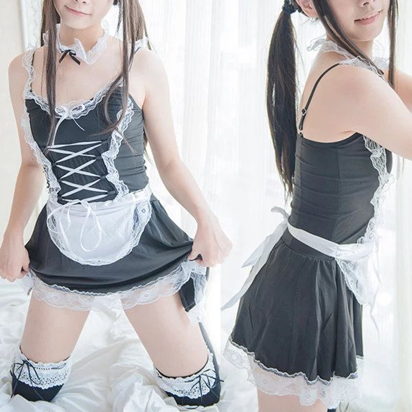 Final Stock! Lovely Lace Maid Lingerie AD10419