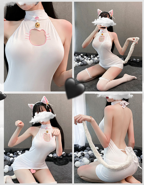Neko Hollow Out Lingerie Dress AD11314