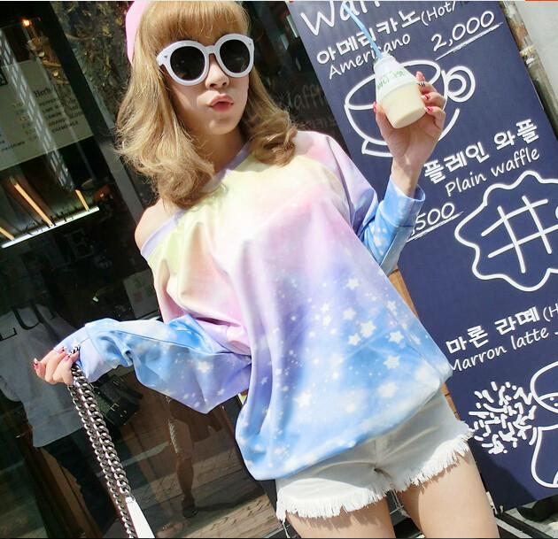 Harajuku Galaxy Fleece Pullover AD10165