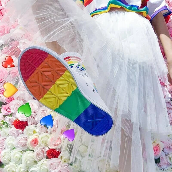 Rainbow Canvas Shoes AD11231