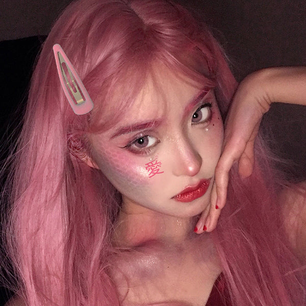 Lolita Pink Long Straight Wig AD11684