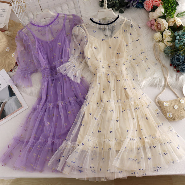 Fairy Two-pieces Gauze Dress AD12621