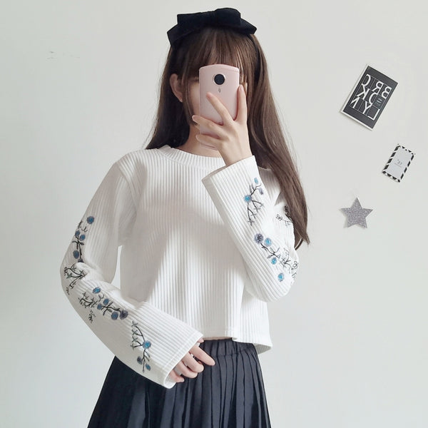 Sweet Embroidered Sweater AD11485