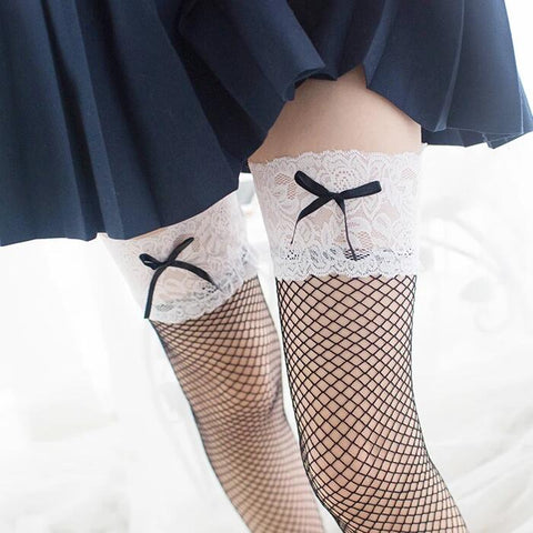 Kawaii Girl Lace Stockings AD10606
