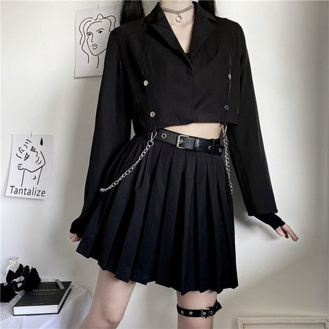 Japanese JK Shirt Pleated Skirt Suit AD11332