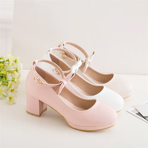 Sweet Bowknot Heels AD11384