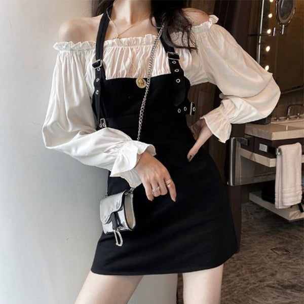 Two-Piece Halter Dress AD10969
